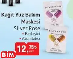 SİLVER ROSE KAĞIT YÜZ BAKIM MASKESİ SİLVER ROSE KAĞIT YÜZ BAKIM MASKESİ